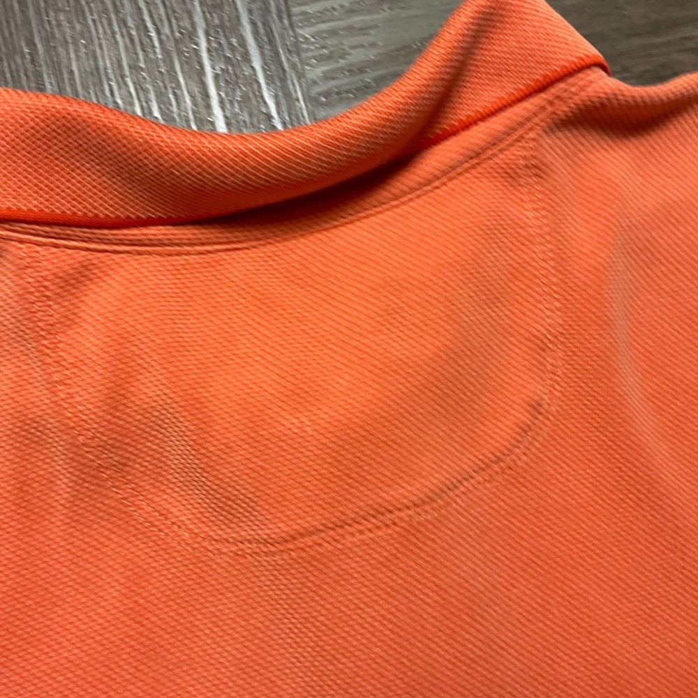 Tommy Bahama Tennis Golf Preppy Polo Shirt Mens XL Orange Boating Casual Resort - Picture 5 of 7